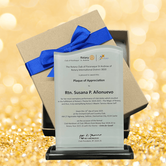 Rush Order Glass Plaque Awards - RA003