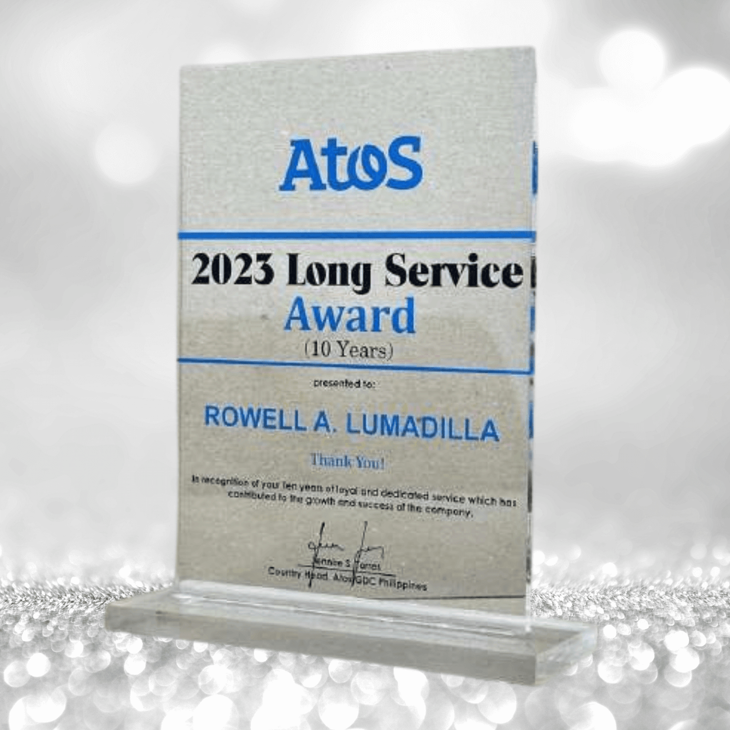 Acrylic Plaque Awards - AA-004