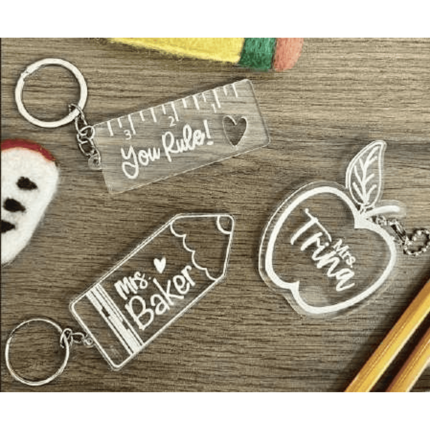 Acrylic Laser KeyChain