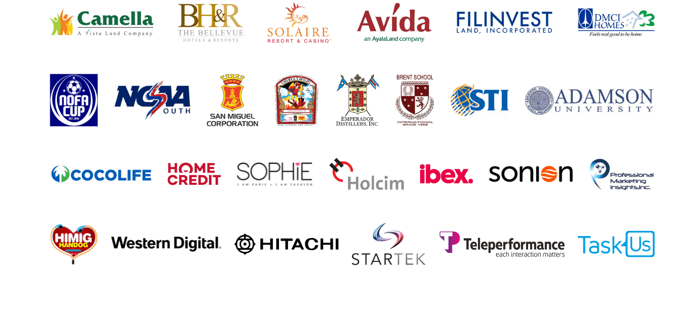 Collection of various logos on a white background