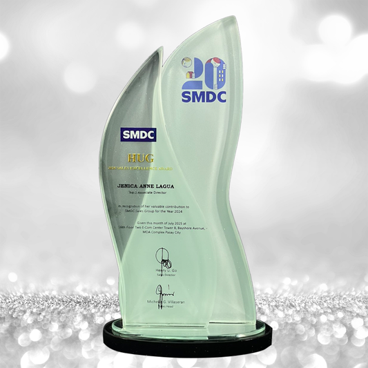 Best-Selling Glass Plaque Awards - GPA-009