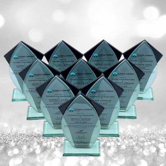 Best-Selling Glass Plaque Awards - GPA-013
