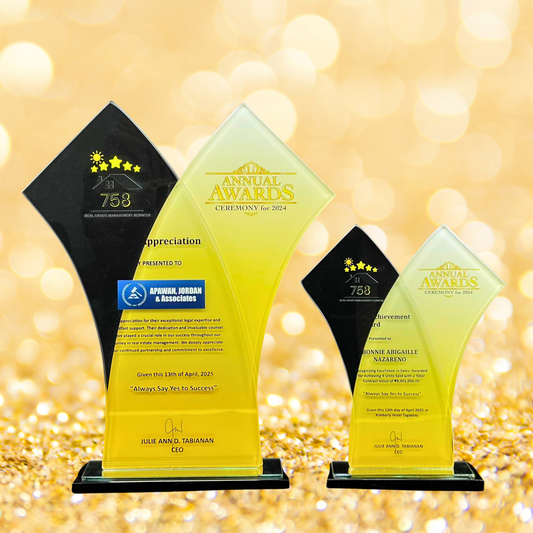 Best-Selling Glass Plaque Awards - GPA-014