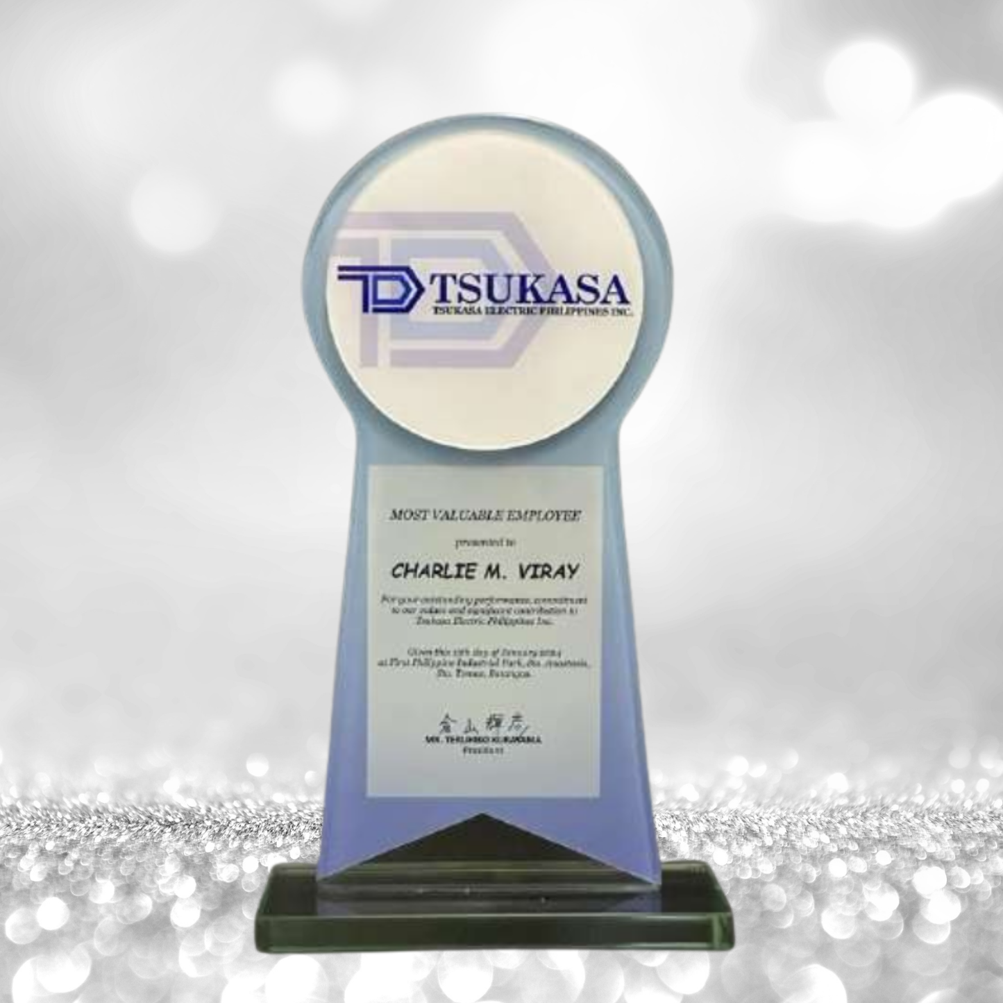 Best-Selling Glass Plaque Awards - GPA-031