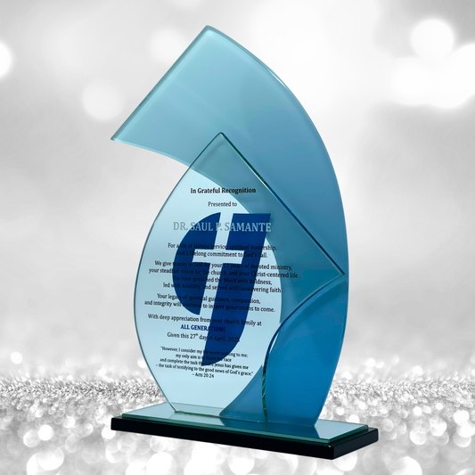Best-Selling Glass Plaque Awards - GPA-007