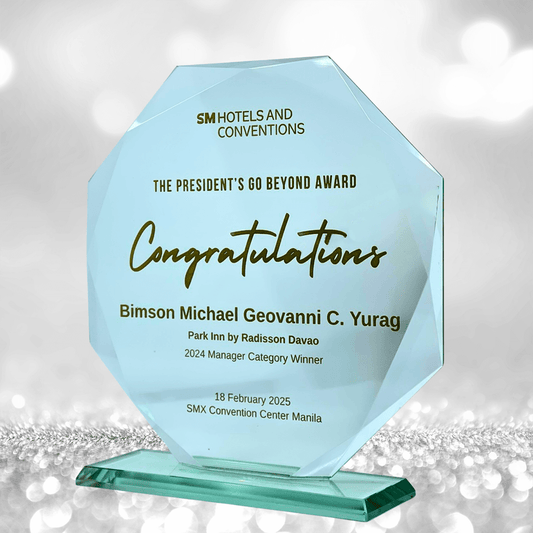 Best-Selling Glass Plaque Awards - GPA-030