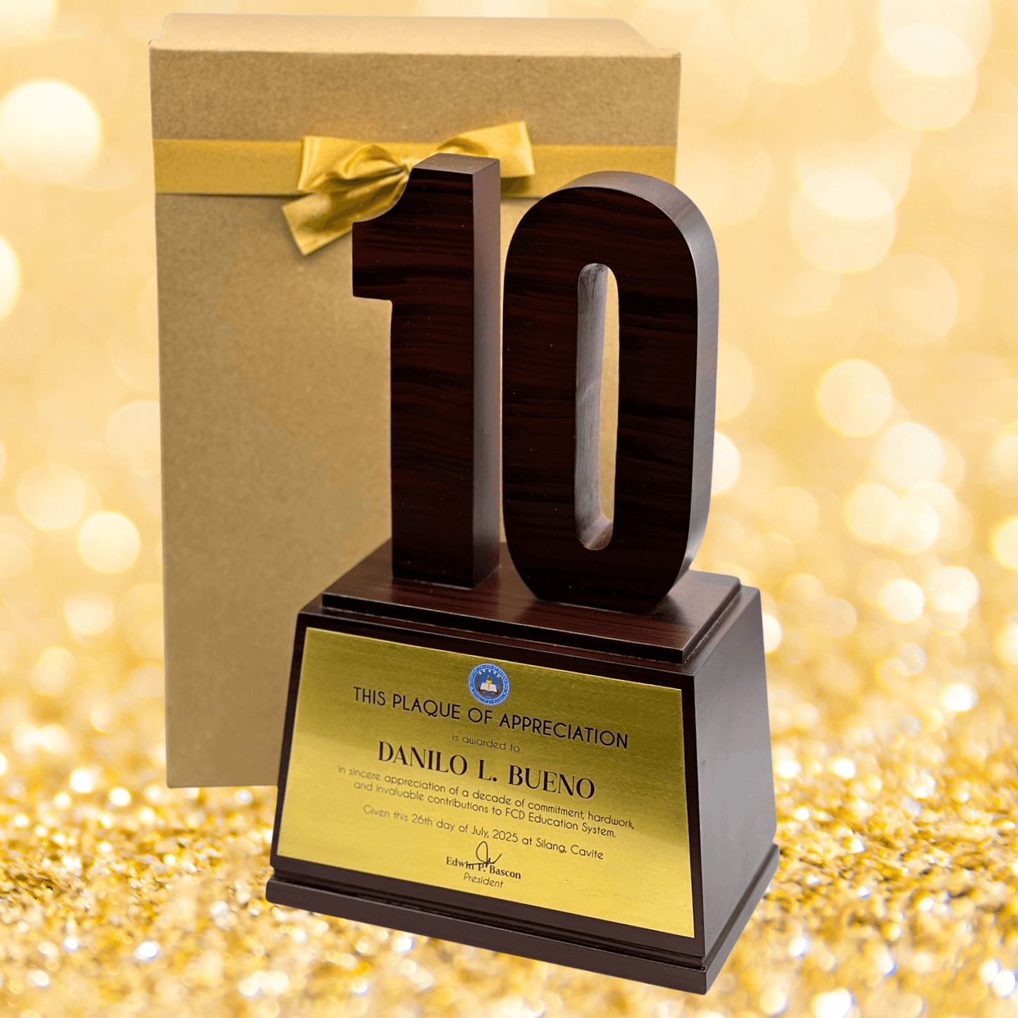 Best-Selling Wood Plaque Awards - GPA-038
