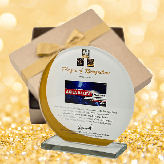 Rush Order Glass Plaque Awards - RA006