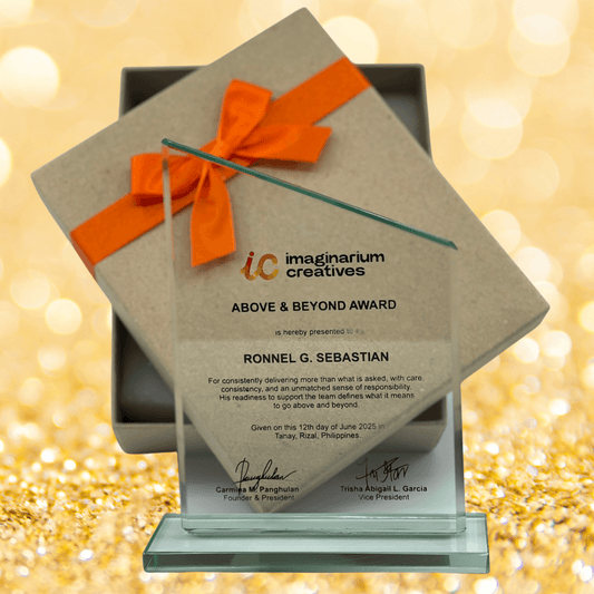 Rush Order Glass Plaque Awards - RA010