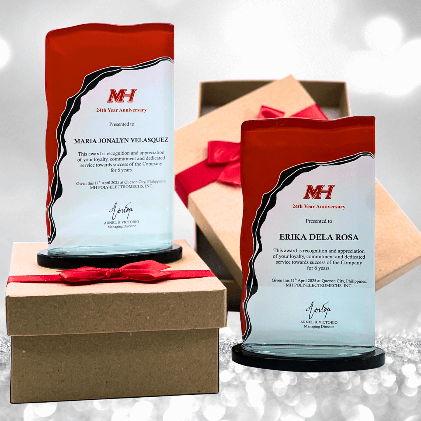 Rush Order Glass Plaque Awards - RA024