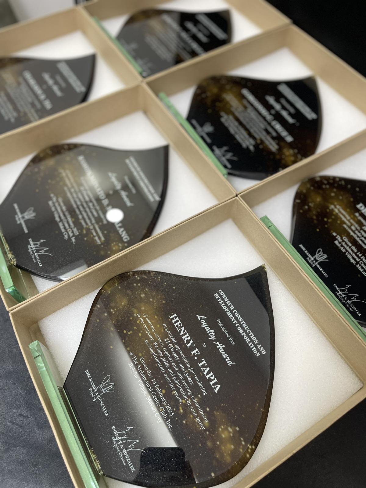 Rush Order Glass Plaque Awards - RA020 *NEW DESIGN*