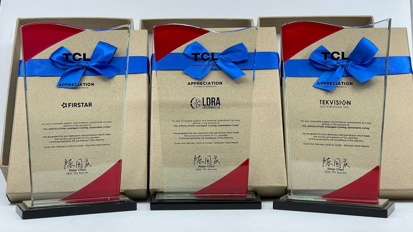 Rush Order Glass Plaque Awards - RA025