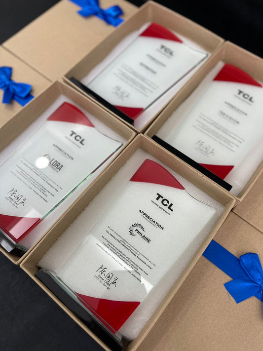 Rush Order Glass Plaque Awards - RA025