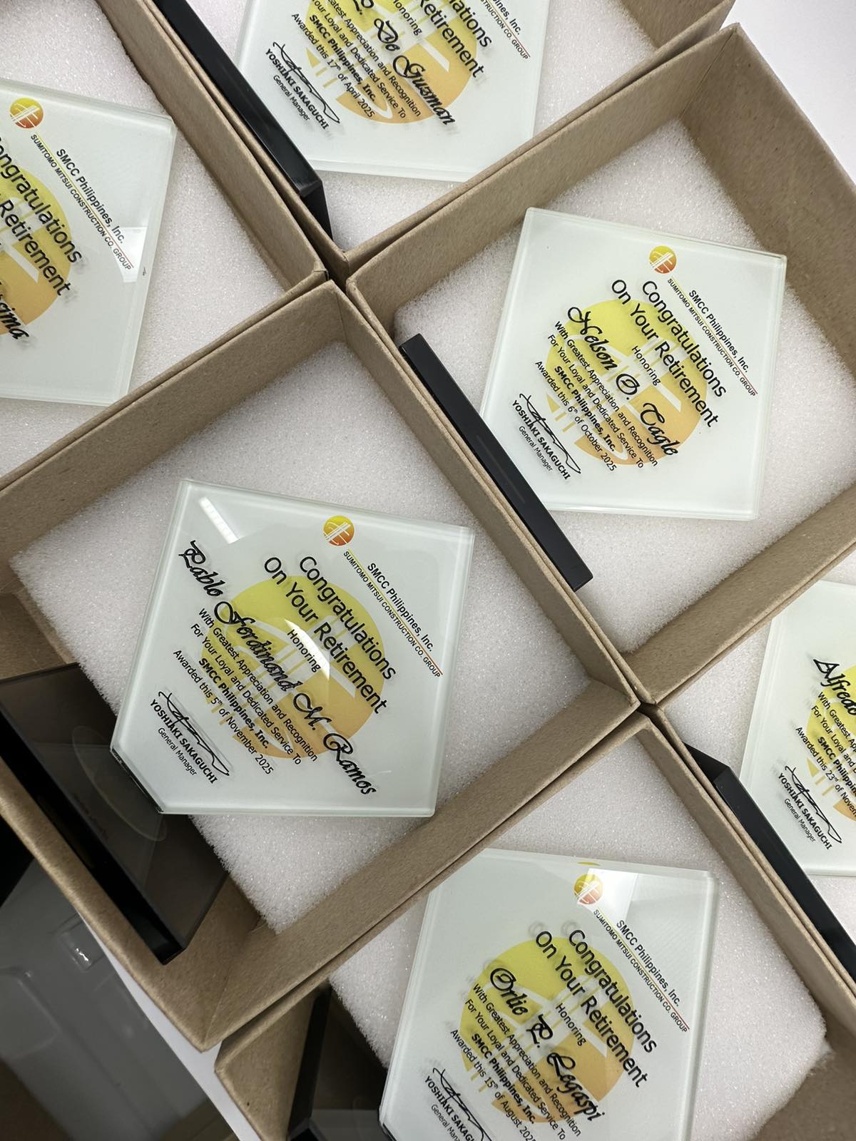 Rush Order Glass Plaque Awards - RA018