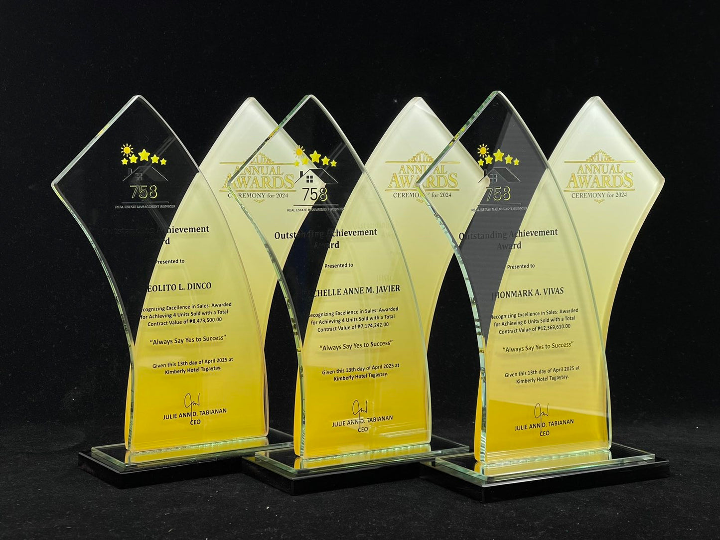 Best-Selling Glass Plaque Awards - GPA-014