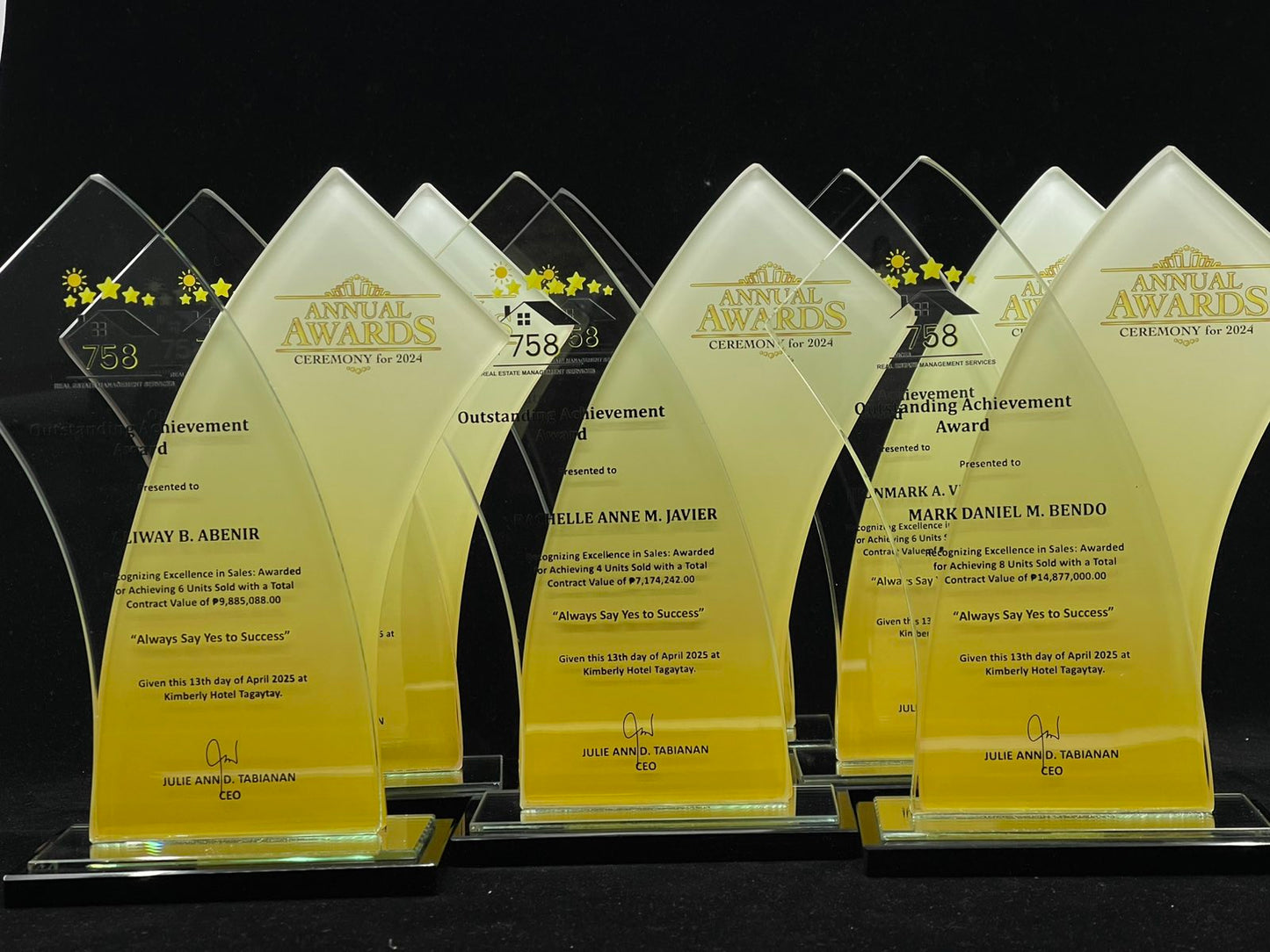 Best-Selling Glass Plaque Awards - GPA-014
