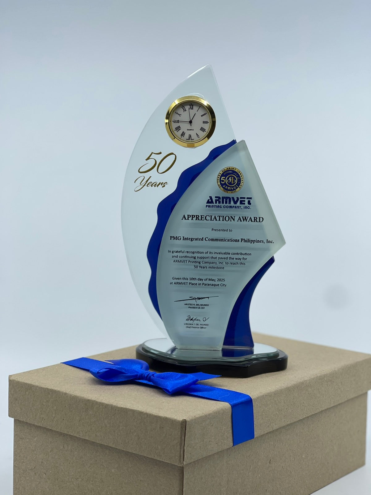 Best-Selling Glass Plaque Awards - GPA-001 *NEW DESIGN*