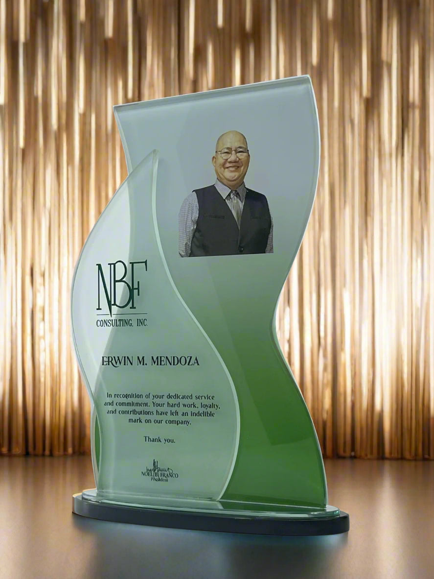 Best-Selling Glass Plaque Awards - GPA-011