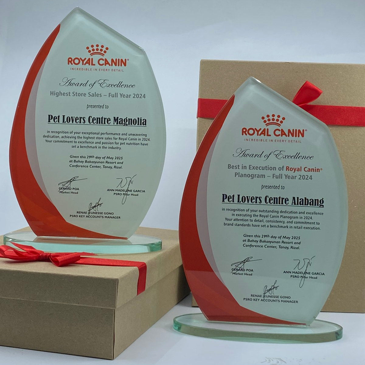 Rush Order Glass Plaque Awards - RA001