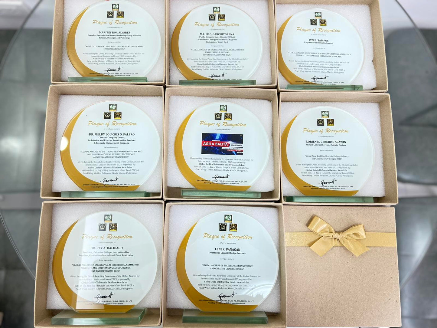 Rush Order Glass Plaque Awards - RA006