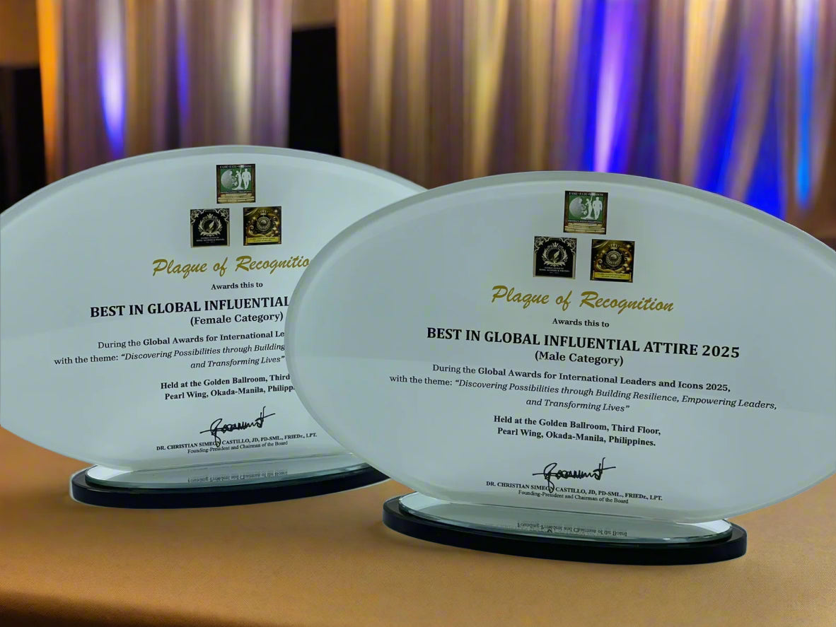 Rush Order Glass Plaque Awards - RA009