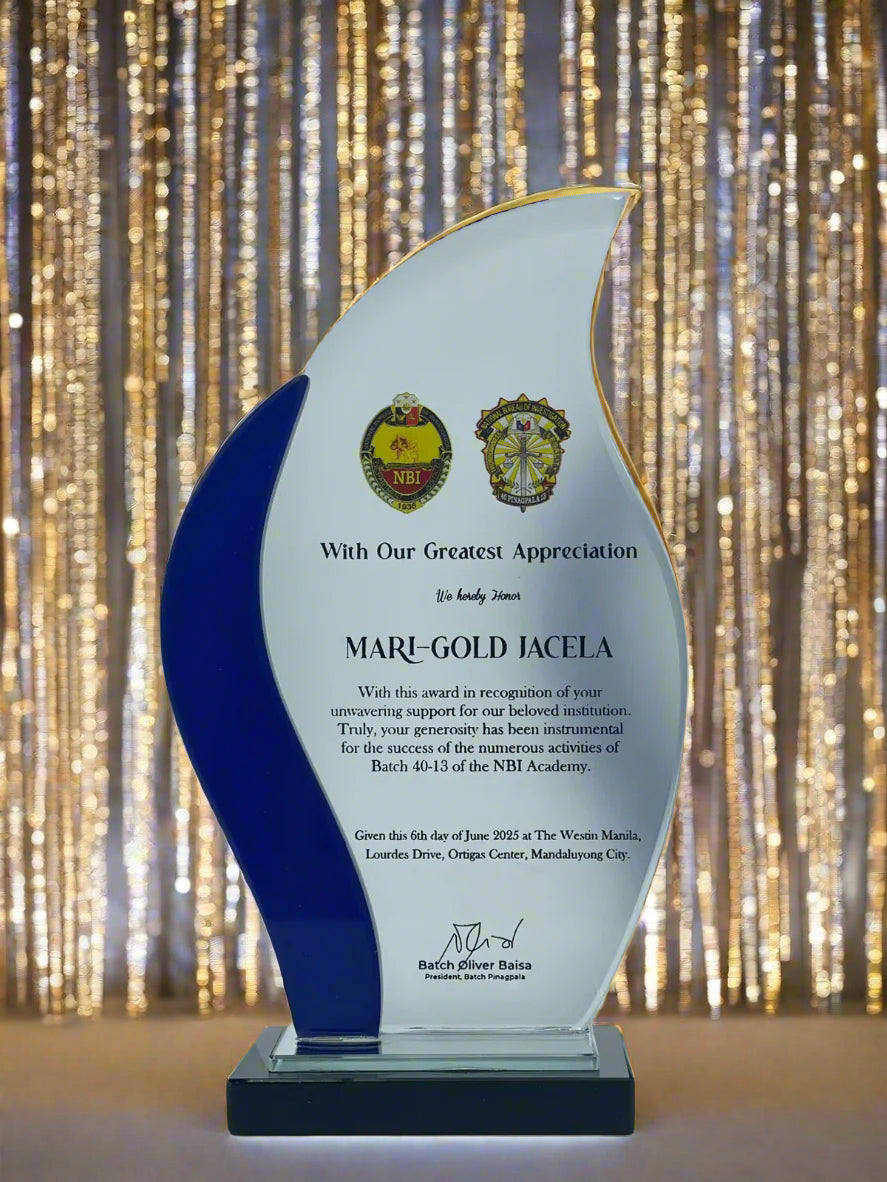 Best-Selling Glass Plaque Awards - GPA-027