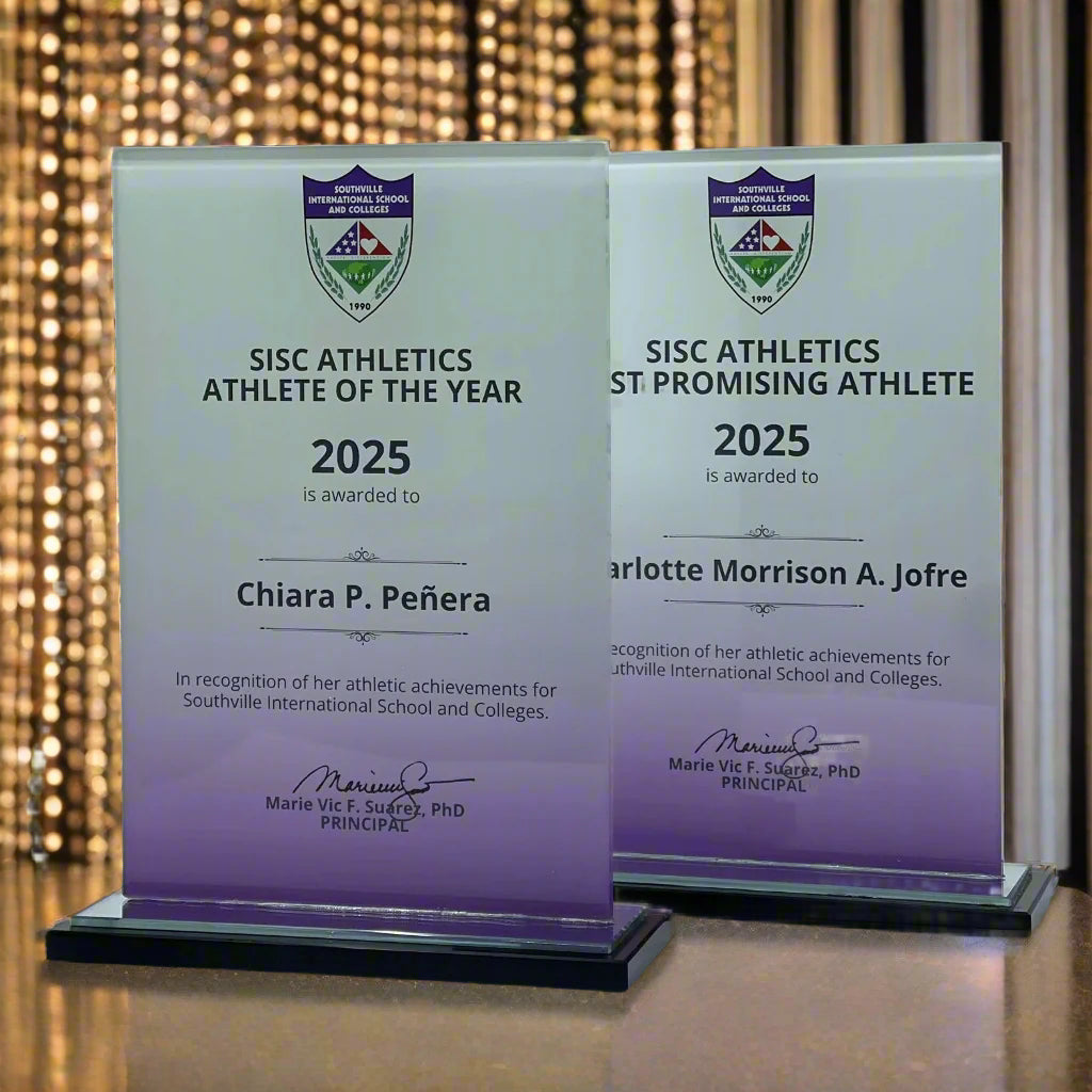 Rush Order Glass Plaque Awards - RA011