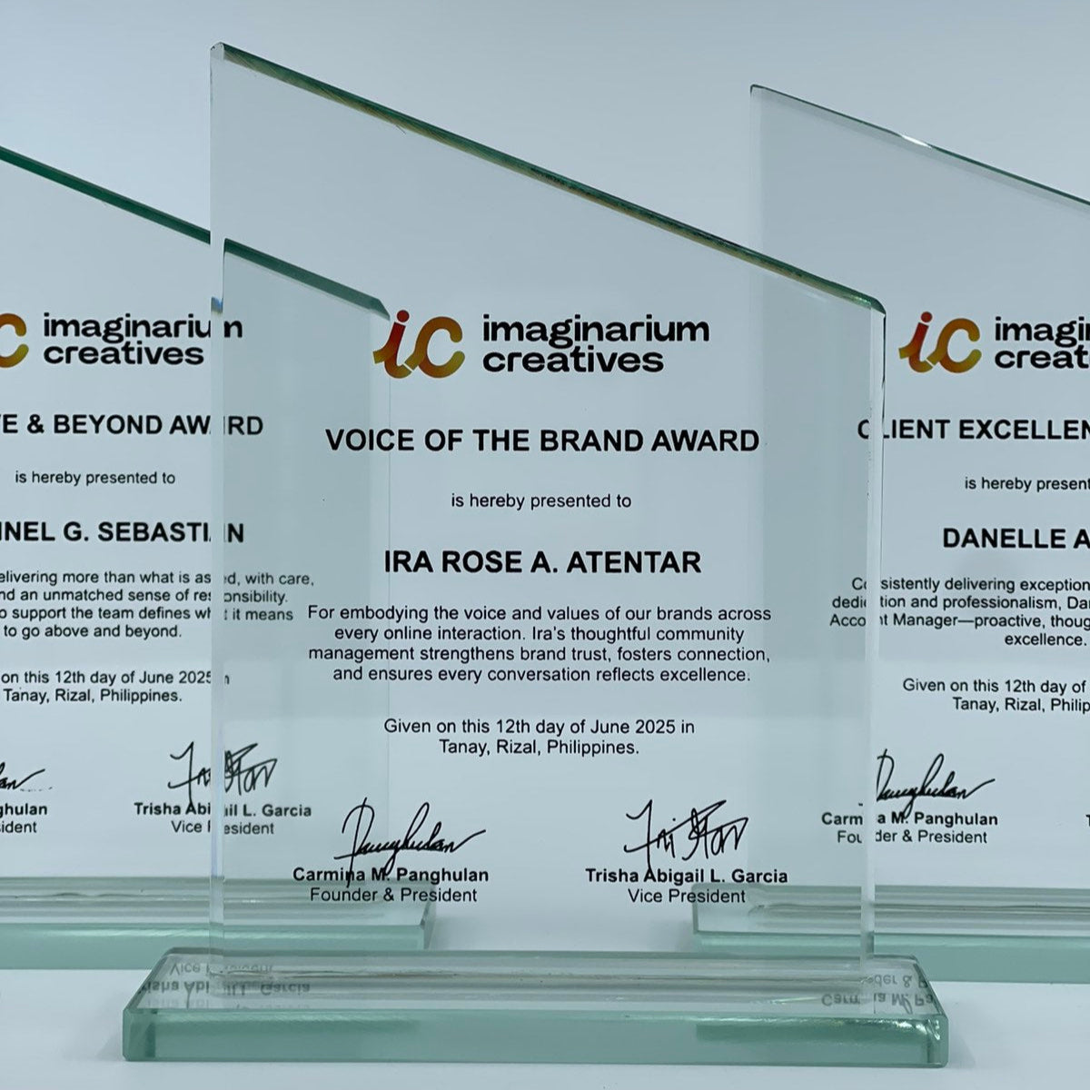 Rush Order Glass Plaque Awards - RA010