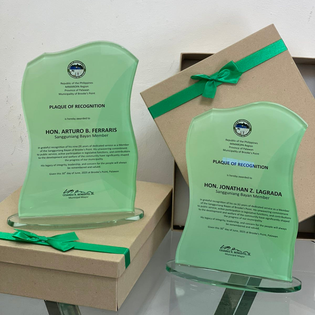 Rush Order Glass Plaque Awards - RA021