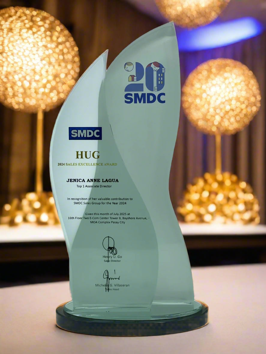 Best-Selling Glass Plaque Awards - GPA-009