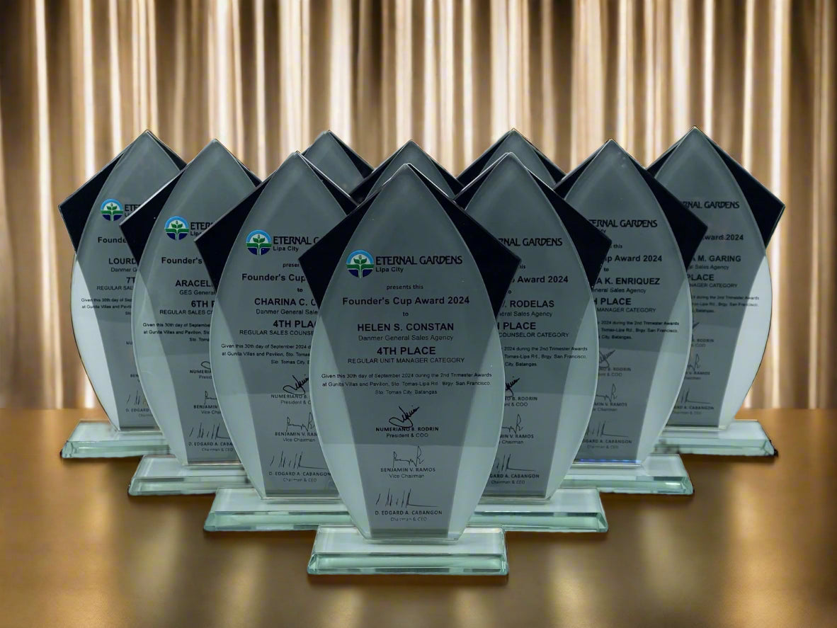 Best-Selling Glass Plaque Awards - GPA-013