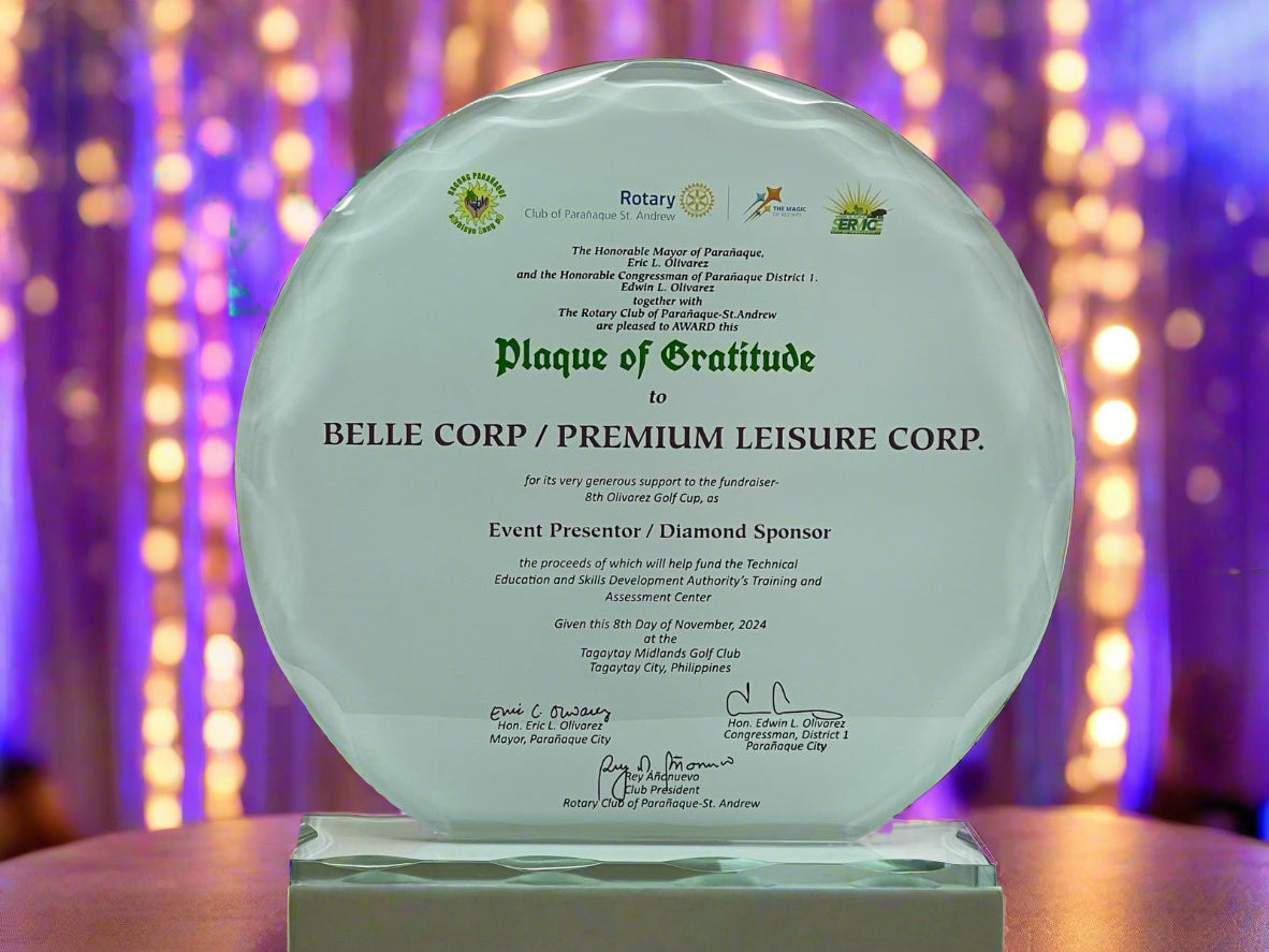 Best-Selling Glass Plaque Awards - GPA-029