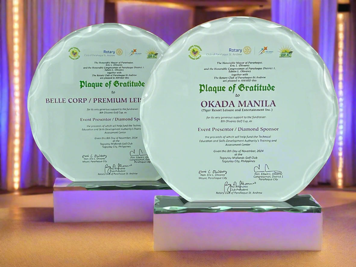 Best-Selling Glass Plaque Awards - GPA-029