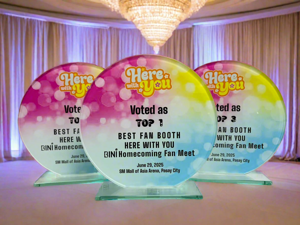Rush Order Glass Plaque Awards - RA006