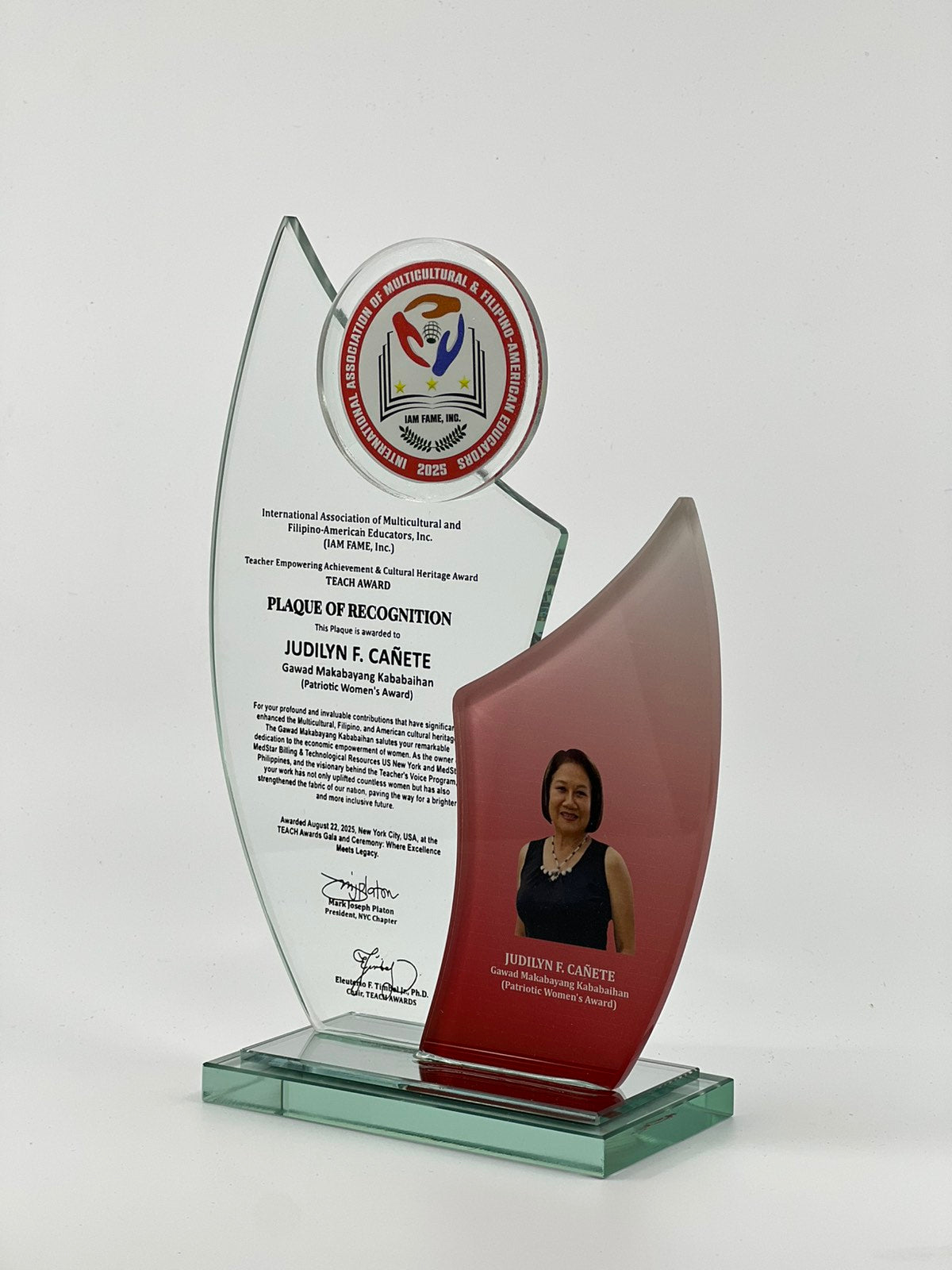Glass Plaque and Awards Designs -SA-028