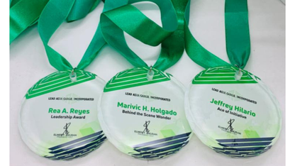 Crystal Round Medals