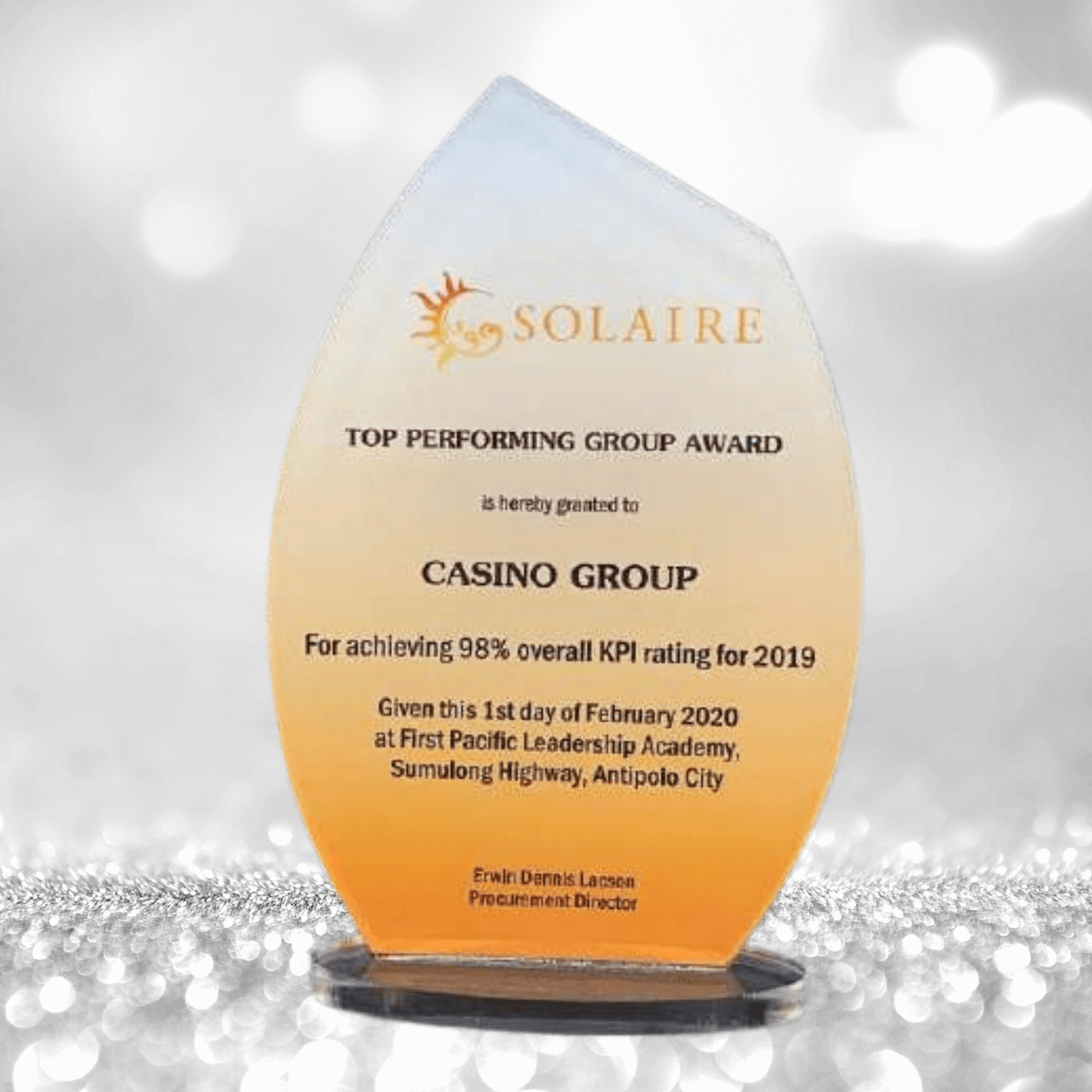 Acrylic Plaque Awards - AA-001