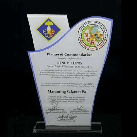 Acrylic Plaque Awards - AA-024