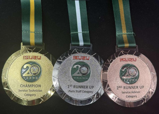 Moulded Steel and Brass Medals