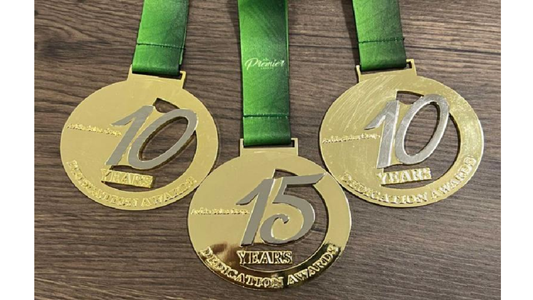 Moulded Steel and Brass Medals