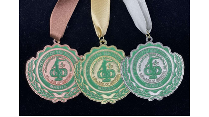 Moulded Steel and Brass Medals