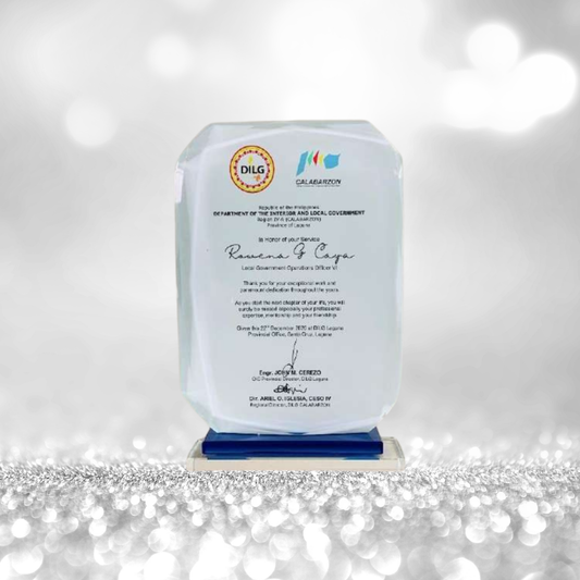 Crystal Trophy Awards - CT-015