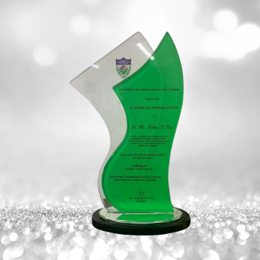 Best-Selling Glass Plaque Awards - GPA-015 *NEW DESIGN*