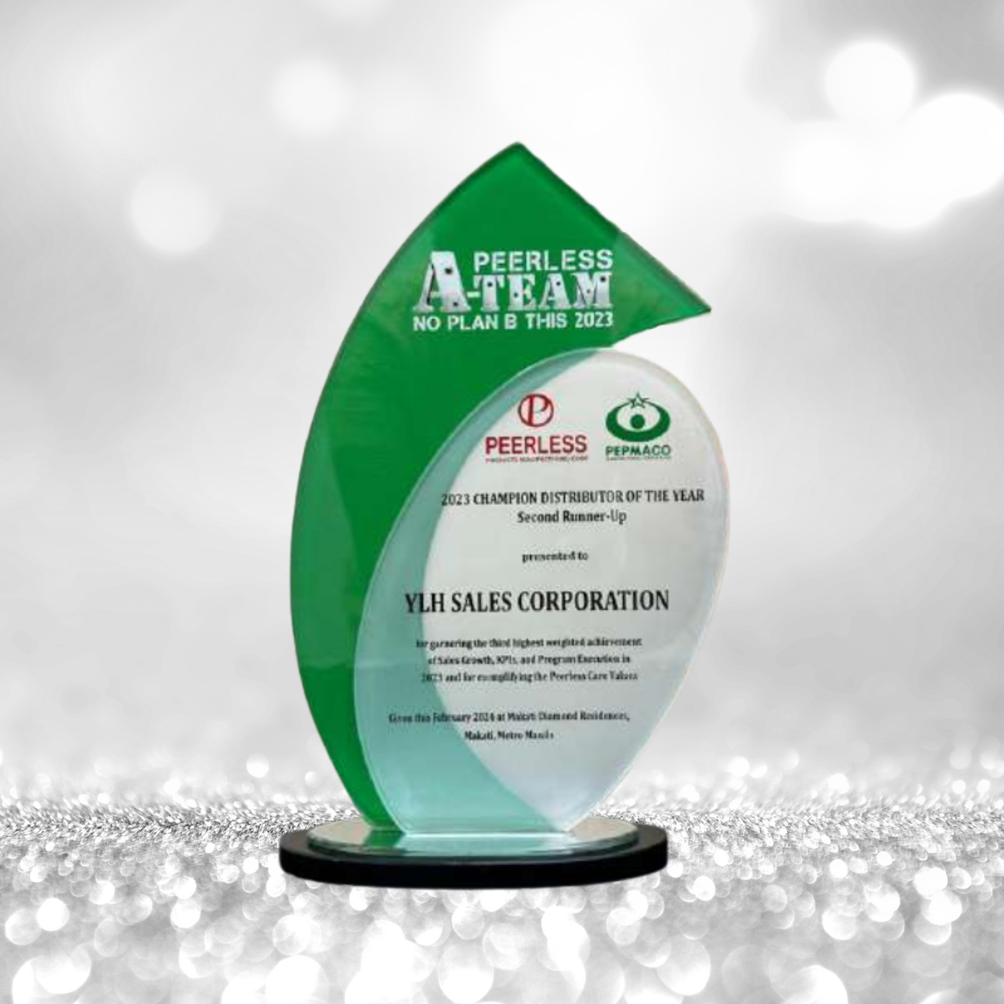 Best-Selling Glass Plaque Awards - GPA-020