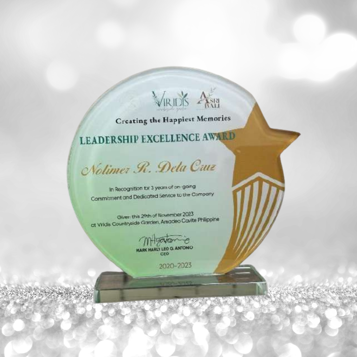 Best-Selling Glass Plaque Awards - GPA-025