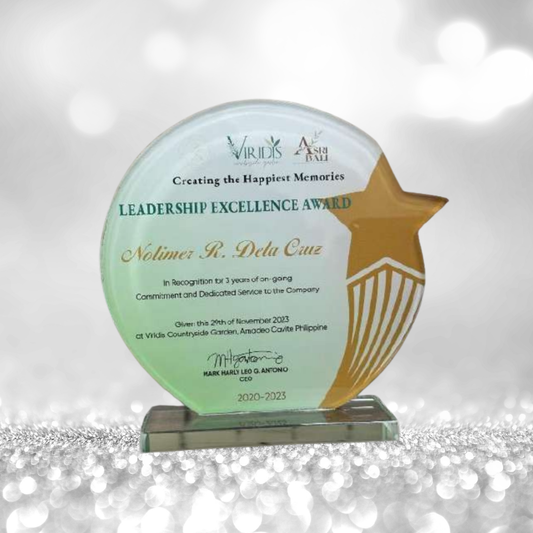 Best-Selling Glass Plaque Awards - GPA-025