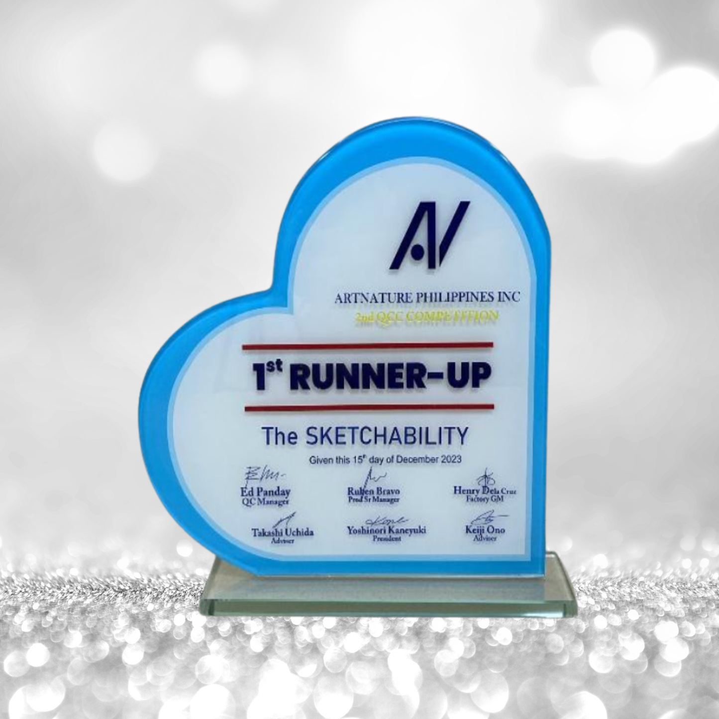 Rush Order Glass Plaque Awards - RA004