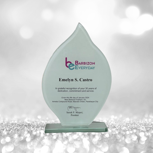 Rush Order Glass Plaque Awards - RA008