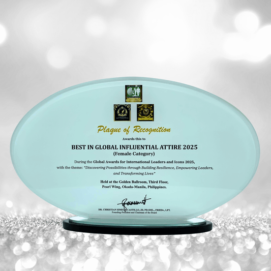Rush Order Glass Plaque Awards - RA009