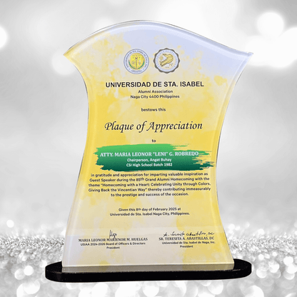 Rush Order Glass Plaque Awards - RA012